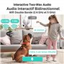 PARINNOV 2K(3MP) Camera Surveillance WiFi 360°, Babyphone Camera Interieur, Nocturne, Détection IA, Suivi Auto., Audio 2 Voies, 