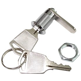 AERZETIX - C43603 - Serrure à Came Batteuse - à Clé Plate - pour Meuble Boîtier Boîte aux Lettres - Ø12mm