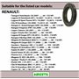 AERZETIX - C66157 - Joint SPI d'arbre à cames - côté de montage: frontal - compatible avec 7701471376, 7701474149, 6079970446, 1