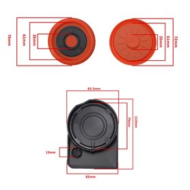 AERZETIX - C66517 - Jeu de tringlerie d'essuie-glace: 8 pièces - filetage M6 - compatible avec 119508001 - mécanique