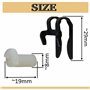 AERZETIX - C66708 - Tirette à câble, commande d'embrayage (3 pièces) - longueur: 66 mm - compatible avec numéros OE 2128 21