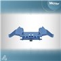 AERZETIX - C11595 - Lot de 2 Adaptateurs/supports pour haut-parleurs de voiture Ø165 mm - côté de montage portière avant - compa