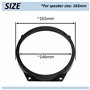 AERZETIX - C40675 - Lot de 2 Adaptateurs/supports pour haut-parleurs de voiture Ø165 mm - côté de montage portières avant - comp