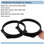 AERZETIX - C40675 - Lot de 2 Adaptateurs/supports pour haut-parleurs de voiture Ø165 mm - côté de montage portières avant - comp