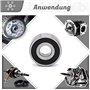 AERZETIX - Lot de 24 Embouts de cordon coniques Ø5 mm pour lacet corde ficelle - couleur noir - en plastique - protection effilo