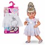 BABY born Tenue de ballerine - Body et jupe en tulle avec broderie cygne - Avec serre-tête et couronne et chaussures - Accessoir