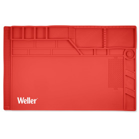 Weller WLACCWSM1-02EU Tapis Poste De Travail A Souder En Silicone De Grand Taille En Rouge