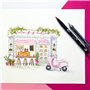 Tombow Urban Sketching Set | 9 produits créatifs | instructions étape par étape | conçu par l'artiste Carla Kamphius [URBAN-SET]