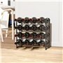 RÖSLE CUISINE Bloc Range Couteaux avec Insert en Brosse - Porte-Couteaux en Bambou avec 5 Couteaux et Ciseaux - Lames en Acier S