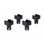 wolfcraft 6172000 - Mors de Serrage pour Etablis - Mâchoires de Serrage - 4 pièces