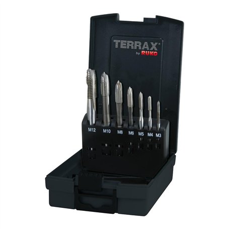Terrax HSS-CO5 by RUKO Taraud machine Jeu de forets acier de