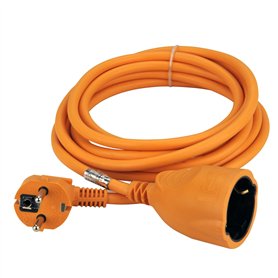 Unitec 44583 Rallonge Schuko H05VV-F3G1.5 mm² 3 m Orange