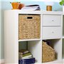 HMF Kallax Panier de rangement tressé en jacinthe d'eau pour dossiers suspendus DIN A4 33 x 38 x 32 cm
