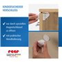 reer Lot de 8 verrous magnétiques en papier - Sécurité enfant magnétique - Sécurité pour armoires et tiroirs à coller - Sécurité