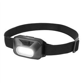 ANSMANN Lampe frontale HD120B (1 pce) – Torche frontale d'une puissance de 125 lumens pour une portée de 14 m max. – Lampe torch