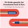 Lamy abc blue Stylo plume pour apprendre à écrire adapté aux enfants, avec poignée ergonomique et plume en acier poli de largeur