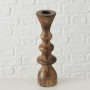 Boltze Casconda 2008576 Lot de 2 bougeoirs en Bois Style bohème