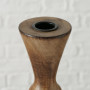 Boltze Casconda 2008576 Lot de 2 bougeoirs en Bois Style bohème