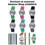 Pacific Time 10408 Montre enfant analogique à quartz avec bracelet en textile 10408