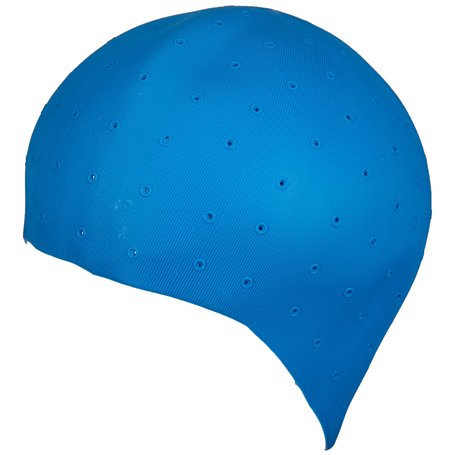 Efa Bonnet à mèches en caoutchouc Bleu