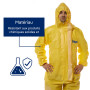 Dräger SPC 4400 Combinaison de sécurité jetable Contre des poussières et des liquides en CPM avec Haute résistance Chimique | Te