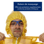 Dräger SPC 4400 Combinaison de sécurité jetable Contre des poussières et des liquides en CPM avec Haute résistance Chimique | Te