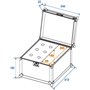 Roadinger 059520 Route 6 Flight-case pour microphone Noir