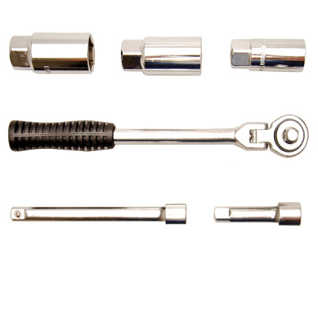 BGS Diy 137 | Jeu d’outils pour bougies d’allumage | transmission 10 mm (3/8") | 6 pièces