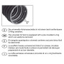 Febi Bilstein 27730 Soufflets de joint universels de remplacement Avec colliers de serrage métalliques