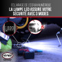HEYNER® Compresseur de batterie, pompe à vélo électrique, batterie externe 6000 mAh et éclairage de secours, 10 bar 12 V