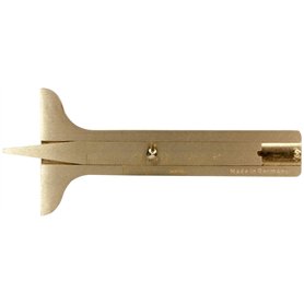 SW-Stahl 72311L Jauge de profondeur de profil I Jauge de profondeur de profil de pneu en laiton | Jauge de profondeur analogique