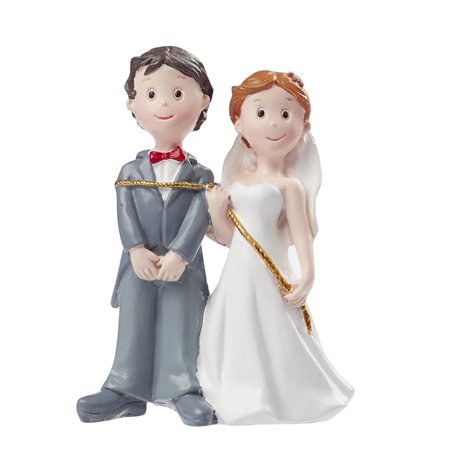 Couple de mariés avec corde?: env. 8 cm