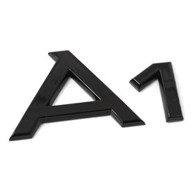 Audi 82A071803 Schriftzug A1 Logo schwarz Tuning Exclusive Black Edition Emblem selbstklebend