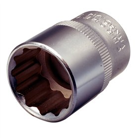 KS Tools 922.1620 - Douille 12 pans - 1/2'' - 20 mm - Gamme ULTIMATE® - Système FlankTraction - En Chrome Vanadium - Finition ch