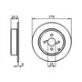Bosch BD985 Disques de frein - certification ECE-R90 - 1 jeu de 2 disques