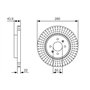 Bosch BD2006 Disques de frein - certification ECE-R90-1 jeu de 2 disques