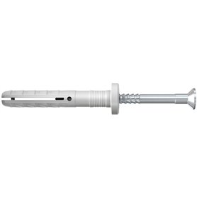 fischer - Cheville à frapper N 5 x 50/25 F avec collerette épaisse et clou tête fraisée/Boîte de 100
