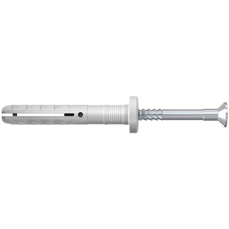 fischer - Cheville à frapper N 5 x 50/25 F avec collerette épaisse et clou tête fraisée/Boîte de 100