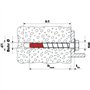 fischer - Vis à béton UltraCut FBS II 8x100 50/35 US en acier inoxydable A4 à tête hexagonale avec rondelle intégrée/Boite de 50