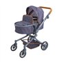 Knorr Toys 90930 Poussette pour poupée Boonk Bleu foncé 59 x 42 x 80 cm