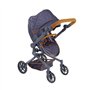 Knorr Toys 90930 Poussette pour poupée Boonk Bleu foncé 59 x 42 x 80 cm