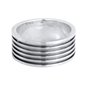 Kuzzoi Bague pour Homme oxydée, Anneau Massif (10 mm) en Argent Sterling 925, Accessoire de Bijoux Vintage pour Homme avec Struc