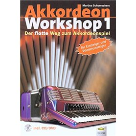Akkordeon Workshop Bracelet 1 avec école en accordéon de Martina Schumeckers (avec de célèbres mélodies) – Matériau enseignant a