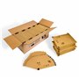 Lot de 100 enveloppes à bulles autocollantes - Enveloppes rembourrées - Taille E/5 E5 - Marron (240 mm x 275 mm)
