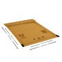 Lot de 100 enveloppes à bulles autocollantes - Enveloppes rembourrées - Taille E/5 E5 - Marron (240 mm x 275 mm)