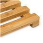 Relaxdays Tapis de bain en bois de bambou 37 x 56,5 x 3 cm natte de douche sortie de douche baignoire paillasson tapis de sol sa