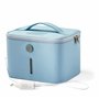 Relaxdays 10019256 Porte-serviettes sur pied avec base antidérapante 3 bras chromés en 3 hauteurs inox 82 x 46 x 21 cm support v