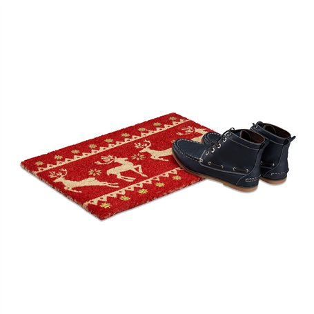 Relaxdays Paillasson Noël en Fibres de Coco