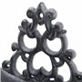 Relaxdays Porte Tuyau grenouille, support tuyau de jardin mural, enrouleur nostalgique, fonte, HLP : 19x27x17 cm, gris