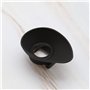 Support pour serviettes de bain 2 barres fer aspect bois